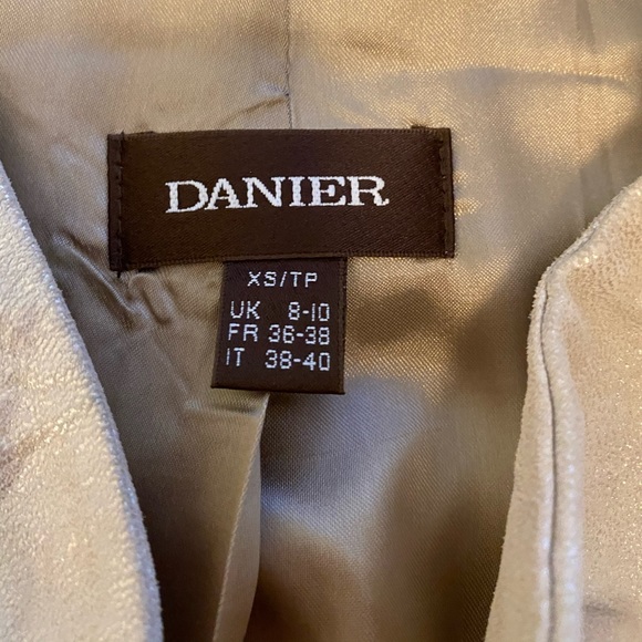 Danier leather off white sparkly jacket - Picture 4 of 6